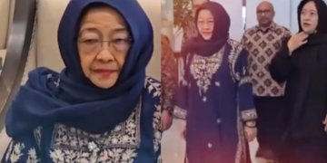 Megawati Sokearnoputeri saat umrah di Tanah Suci
