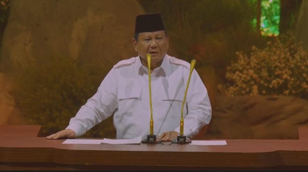 Prabowo Subianto di HUT Gerindra