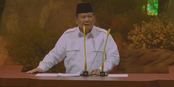 Prabowo Subianto di HUT Gerindra