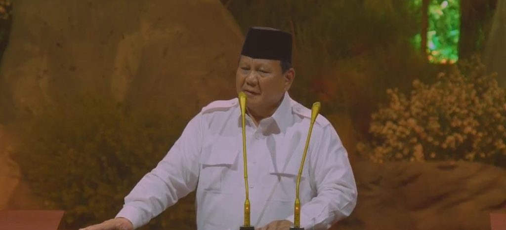 Prabowo Subianto di HUT Gerindra