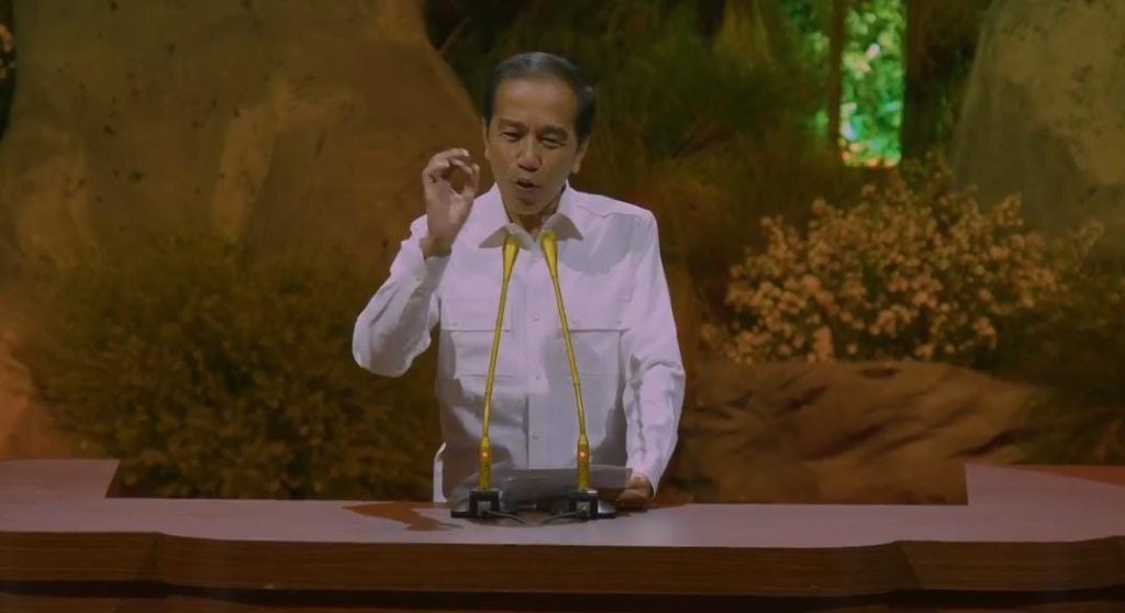 Jokowi sambutan di HUT Partai Gerindra memuji Presiden RI Prabowo Subianto