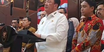 Menko Polkam Budi Gunawan saat umumkan pembentukan dua desk baru