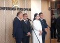 Konferensi Pers pimpinan DPR Ketua Puan Maharani dan Wakil Ketua Sufmi Dasco Ahmad soal revisi UU TNI