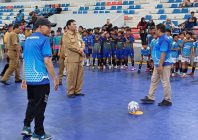  Kepala Dinas Pendidikan Kota Tangerang Doktor Jamaluddin saat Opening Cermony Lomba Futsal Tingkat Pelajar SD dan SMP se Kota Tangerang