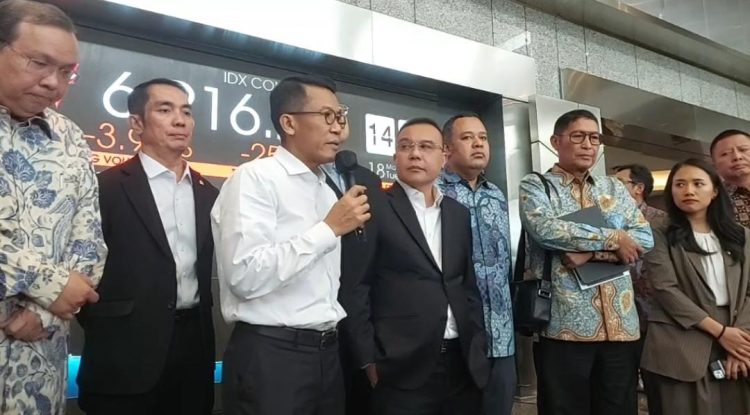 Wakil Ketua DPR RI, Sufmi Dasco Ahmad, bersama Komisi XI DPR mengunjungi kanto BEI (Dok Istimewa).