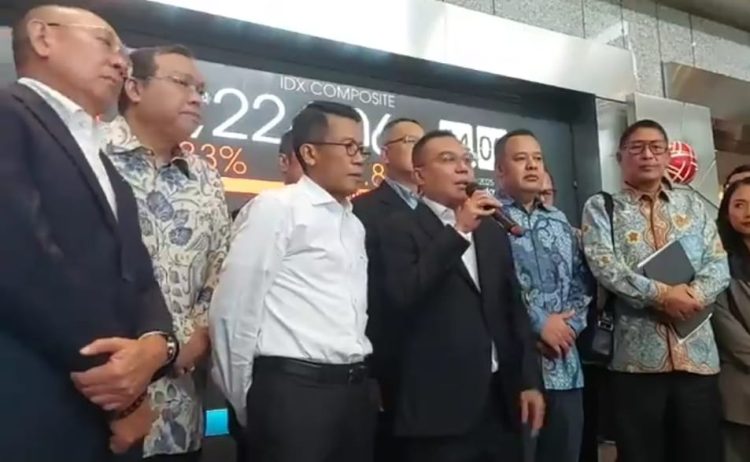 Wakil Ketua DPR RI dari Fraksi Gerindra, Sufmi Dasco Ahmad saat (sidak) ke Bursa Efek Indonesia (BEI) (Dok Istimewa).
