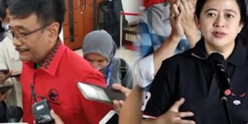 Puan Maharani, Djarot Saiful Hidayat dan Ganjar Pranowo bicara soal Kongres PDI Perjuangan. Foto gabungan Djarot dan Puan Maharani (instagram @politikhariini)