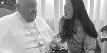 Puan Maharani saat menyambangi kediaman Paus Fransiskus di Casa Santa Marta Vatikan (instagram @puanmaharaniri)