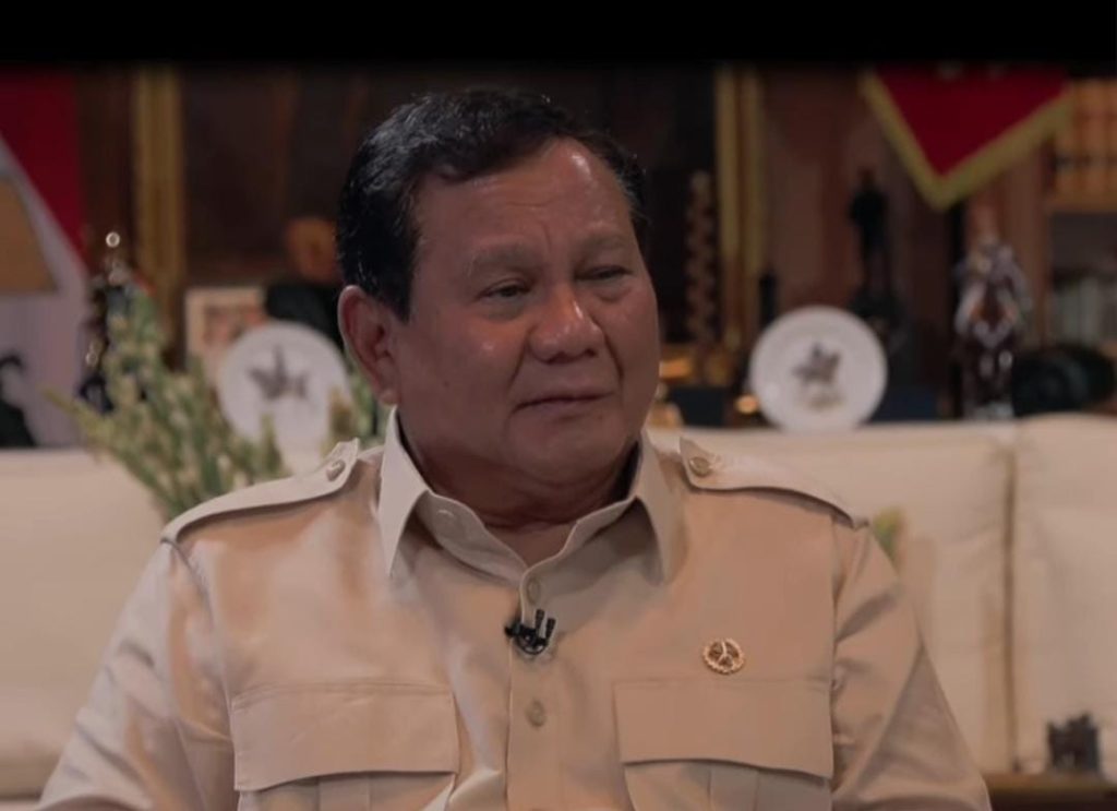 Prabowo Subianto saat di wawancarai 7 jurnalis