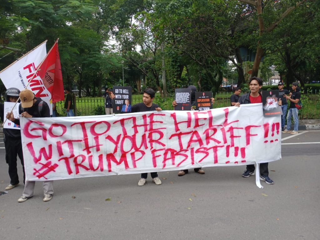 GMNI Jaksel gelar demo di Kedubes AS