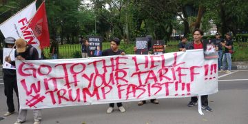 GMNI Jaksel gelar demo di Kedubes AS