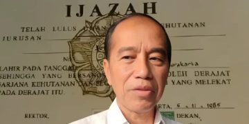 Presiden ke 7 RI Joko Widodo atau Jokowi, ijazah lulusan UGM miliknya diragukan keasliannya (instagram @calegmuda.id)