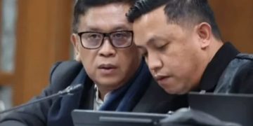 Sekjen PDI Perjuangan Hasto Kristiyanto saat mengikuti sidang di Pengadilan Tipikor Jakarta, Kamis 17 April 2025 (instagram @ronnytalapessy)