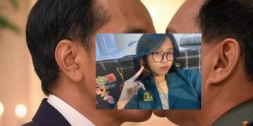 Meme Jokowi-Prabowo berciuman viral di medsos karya mahasiswi ITB SSS (instagram @updatenusantara)