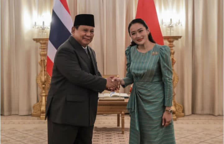 Presiden RI Prabowo Subianto sepakati kerja sama dengan PM Thailand (instagram @prabowo)