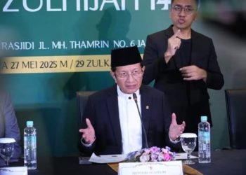 Menag Nasaruddin Umar pimpin sidang isbat penetapan Iduladha 1446 H (instagram @nasaruddin_umar)