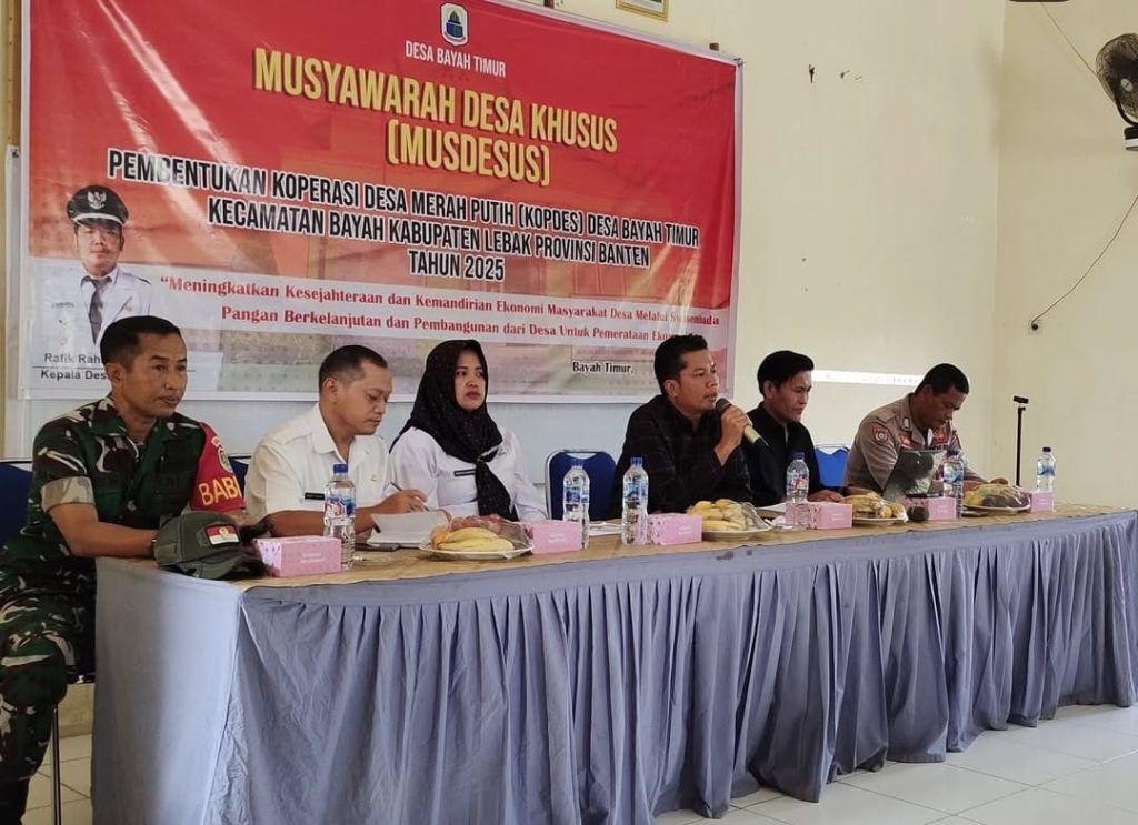 Salah satu desa di Lebak menggelar Musdesus pembentukan Kopdes Merah Putih.(Instagram Desa Bayah Timur)