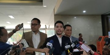 Kuasa hukum Jokowi, Yakup Hasibuan saat diwawancarai di Bareskrim Polri, Jakarta Selatan, Jum'at (9/5/2025). (Ilham F/Suaranusantara)
