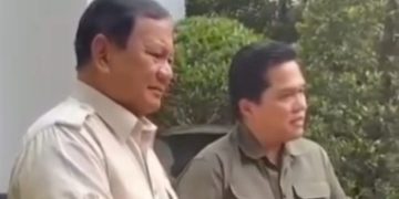 Ketum PSSI Erick Thohir dan Presiden RI Prabowo Subianto (instagram @weareprabowo)