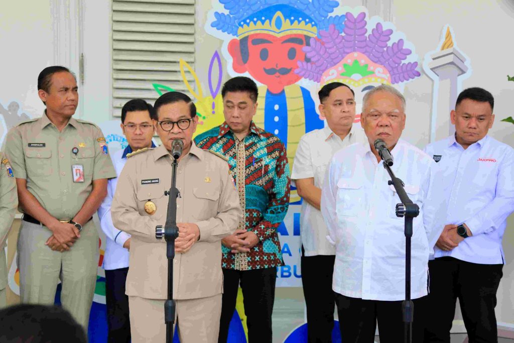 Gubernur DKI Jakarta, Pramono Anung dan Kepala Otorita IKN, Basuki Hadimuljono. (Dok Web Pemprov DKI).