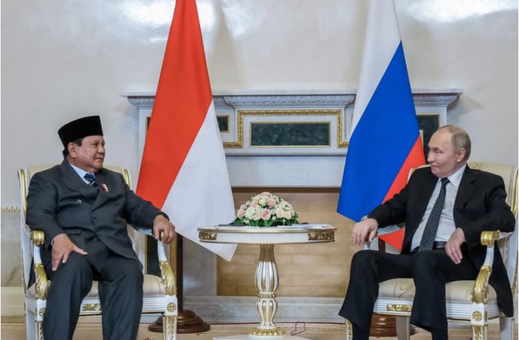 Presiden Prabowo Subianto dan Presiden Rusia Vladimir Putin. (Dok Instagram @presidenrepublikindonesia).