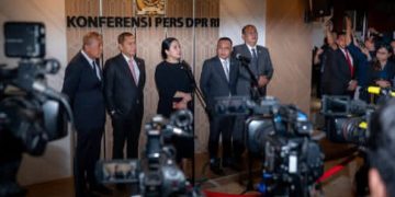 Ketua DPR RI Puan Maharani dalam konferensi pers sidang Paripurna DPR Masa Persidangan IV Tahun Sidang 2024–2025. Sidang berlangsung hari ini Selasa 24 Juni 2025 (instagram @puanmaharaniri)