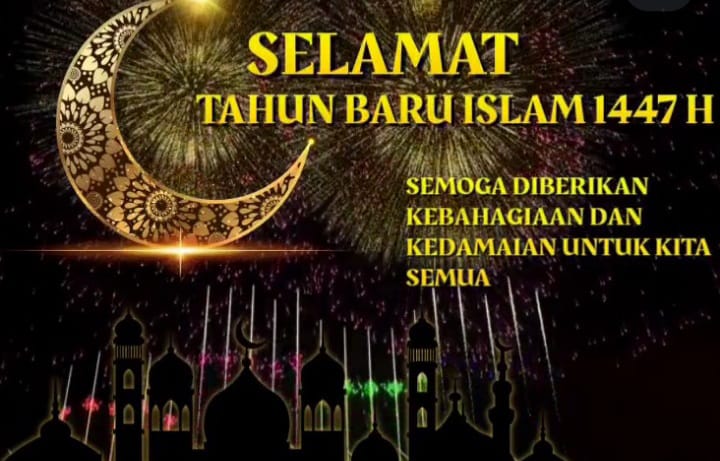 Salah satu contoh ucapan selamat Tahun Baru Islam 2025 (instagram @reviewtech_id)