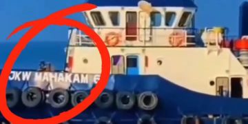 Penampakan kapal Jkw Mahakam yang viral di media sosial, kapal mengangkut nikel dari Raja Ampat (instagram @arulsyair)