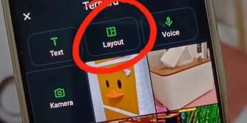 Menu layout pada Whatsapp (instagram @tepilayar)