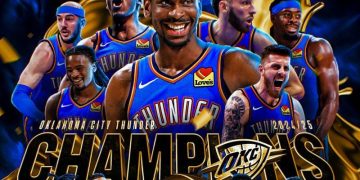 Oklahoma City Thunder meraih gelar juara NBA pertama dalam sejarah klub.