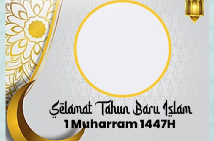Salah satu Twibbon Tahun Baru Islam 2025 atau 1 Muharram 1447 H (twibbonize.com)
