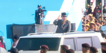 Presiden Prabowo Subianto di hari Bhayangkara