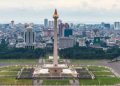 HUT ke 79 Bhayangkara akan digelar di Silang Monas Jakarta. Arus lalu lintas sementara dialihkan (instagram @jakarta.point)