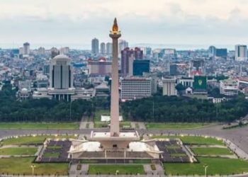 HUT ke 79 Bhayangkara akan digelar di Silang Monas Jakarta. Arus lalu lintas sementara dialihkan (instagram @jakarta.point)