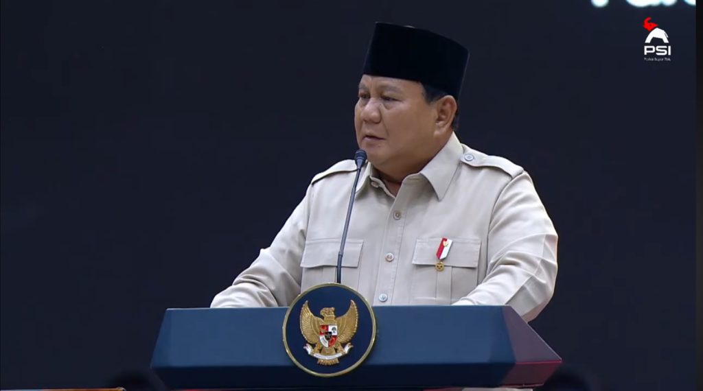 Presiden RI Prabowo Subianto sentil tren kabur aja dulu (instagram @psi)