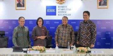 KSSK gelar rapat bersama Menteri Keuangan, Gubernur Bank Indonesia (BI), Ketua Dewan Komisioner Otoritas Jasa Keuangan (OJK), dan Ketua Dewan Komisioner Lembaga Penjamin Simpanan (LPS), Senin 28 Juli 2025, stabilitas Sistem Keuangan Tetap Terjaga