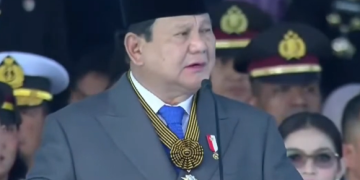 Presiden Prabowo Subianto di hari Bhayangkara