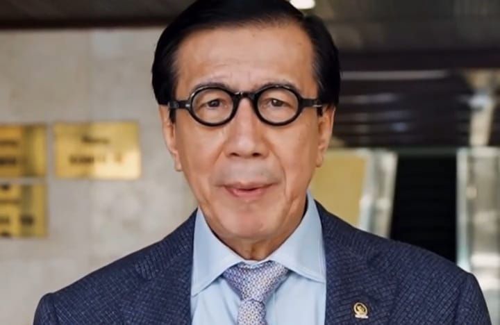 Yasonna Laoly selaku Ketua DPP PDIP bidang hukum bicara soal Kongres PDI Perjuangan, Rabu 30 Juli 2025 (instagram @genbanteng)