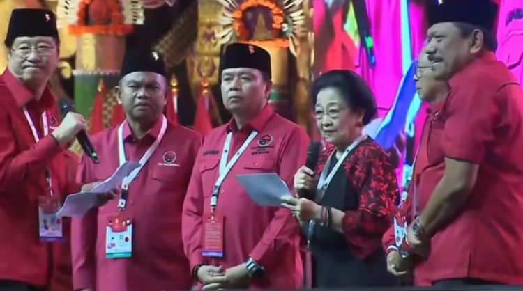 Megawati Soekarnoputri di Kongres ke-6 PDIP (Dok Instagram @pdiperjuangan).