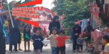 Lomba 17 Agustus perayaan HUT ke 80 RI untuk anak-anak usia dini (instagram @ranietha)