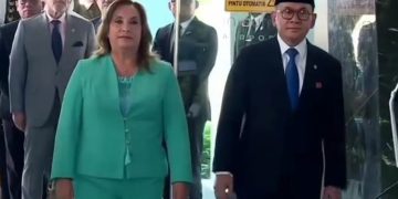 Presiden Peru Dina Boluarte saat tiba di Bandara Soetta Banten, Minggu sore 10 Agustus 2025 jelang pertemuan dengan Presiden RI Prabowo Subianto (dok.istimewa)