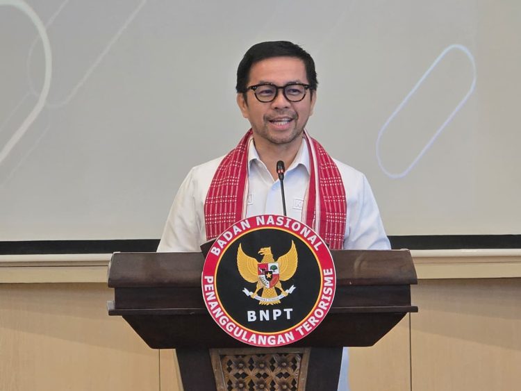 Marinus Gea di acara Forum Kordinasi Pencegahan Terorisme (Suaranusantara/ Ilwan Nehe)