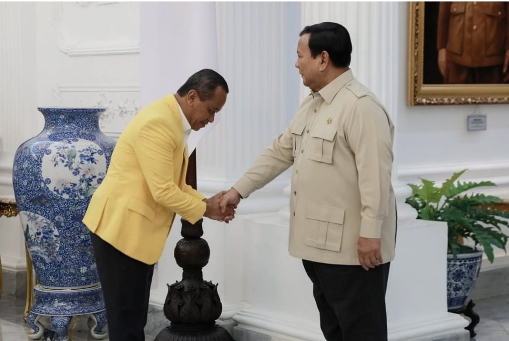 Bahlil Lahadalia Menteri ESDM bicara soal reshuffle kabinet Instagram @prabowo).