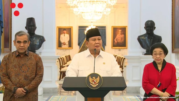 Presiden Prabowo Subianto minta Polri-TNI tindak tegas ke massa aksi yang lakukan anarkis (Dok YouTube Sekterariat Presiden)