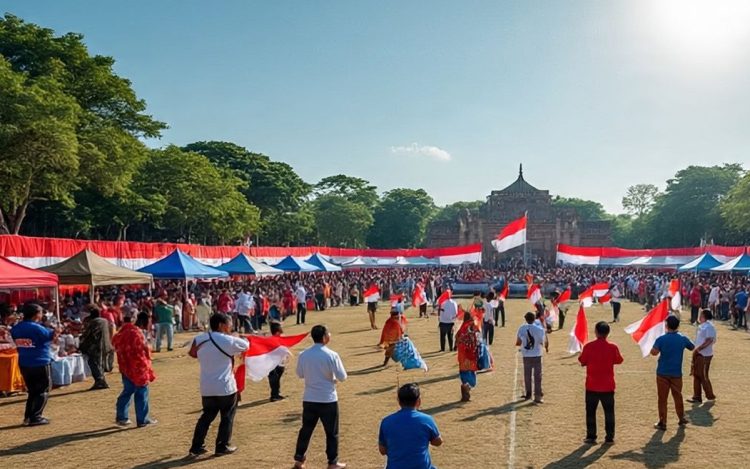 Perlombaan pada perayaan 17 Agustus 2025 HUT ke 80 RI