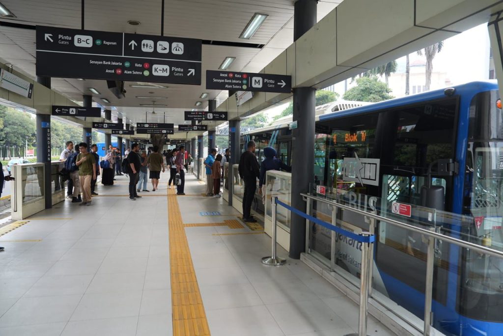 Halte TransJakarta Bundaran Senayan kembali beroperasi (Dok: Humas TransJakarta)