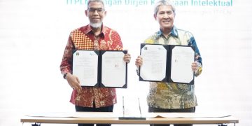Institut Teknologi PLN (ITPLN) resmi menandatangani nota kerja sama dengan Direktorat Jenderal Kekayaan Intelektual (DJKI) Kementerian Hukum dan HAM (Dok: Istimewa)