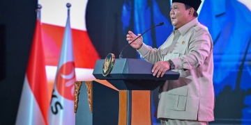 Presiden RI Prabowo Subianto saat bicara soa keracunan MBG di Munas VI PKS, Senin malam 29 September 2025