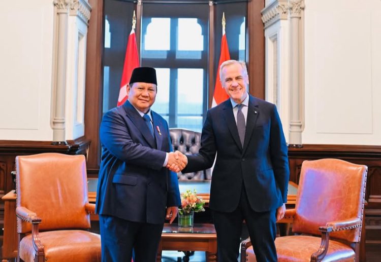 Presiden Prabowo Subianto bertemu Perdana Menteri (PM) Kanada Mark Carney, bahas impor produk (Dok Instagram resmi).