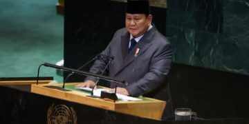 Presiden RI Prabowo Subianto saat pidato di KTT PBB pada Senin 22 September 2025 (instagram @prabowo)